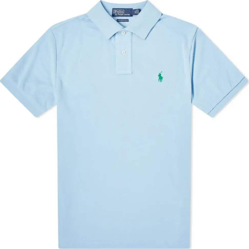 Polo Ralph Lauren Polo Shirt Custom Slim Fit Men's Blue