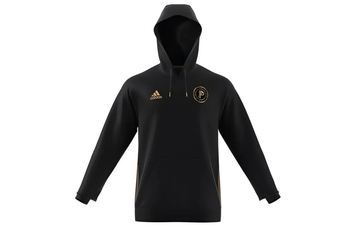 Adidas Sweatshirts Men's Black Hooded Moderate Regular