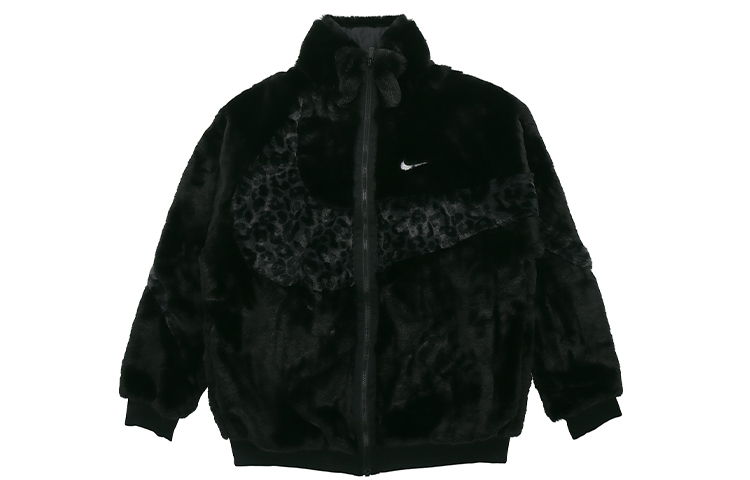 Мужская куртка Nike Sportswear Swoosh (черная) — фото 1