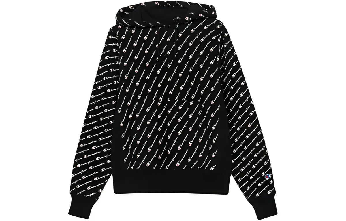 Champion Sweatshirt US Version Unisex Black