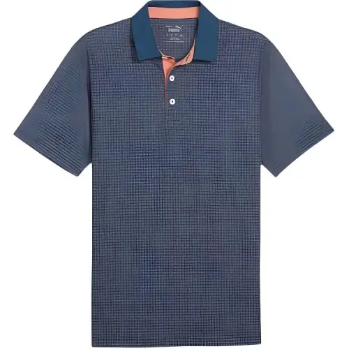 PUMA Mattr Circular Golf Polo Shirt Men's Sweet Melon Mojito
