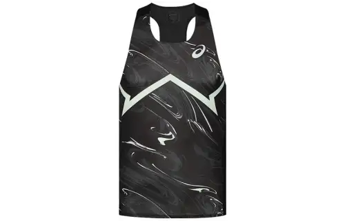 ASICS Tank Tops Men's Black Crew Neck Moderate Other