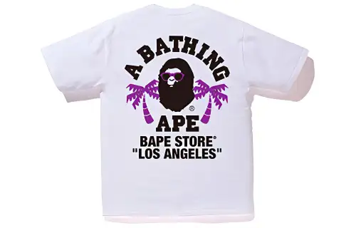 Bape La College Back Print Tee Tee