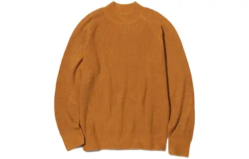 UNIQLO Sweaters Unisex Orange Red Half Turtleneck Moderate Other