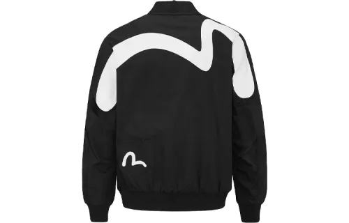 EVISU Jackets Men's Black Baseball Collar Moderate Other
