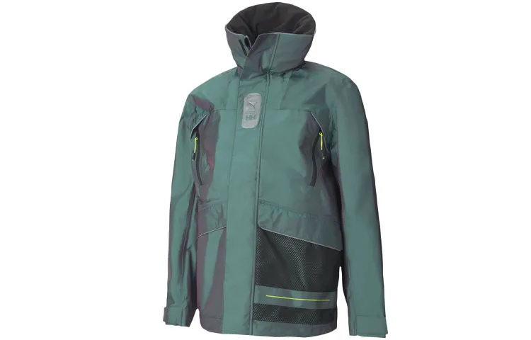 PUMA HELLY HANSEN Jackets Men's Green Hooded Moderate Other