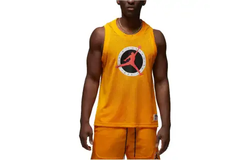 Jordan Flight MVP Tank Tops Men's Orange Crew Neck Moderate Other