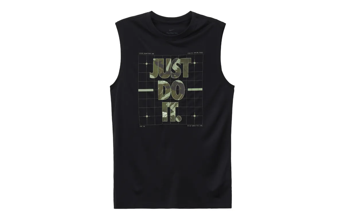 Nike Tank Tops Men's Black Crew Neck Moderate Other