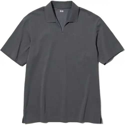 UNIQLO Polo Shirt Men's Lead Gray