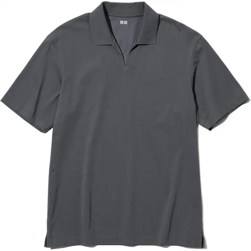 UNIQLO Polo Shirt Men's Lead Gray