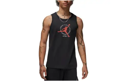 Jordan MVP Tank Tops Men's Black Crew Neck Moderate Other