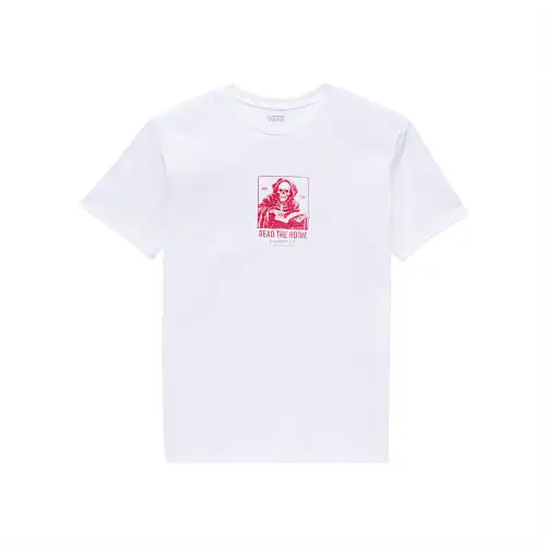Vans T Shirts Men's White Crew Neck Thin Straight Fit
