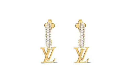 LOUIS VUITTON M02380 Lv Iconic Earrings