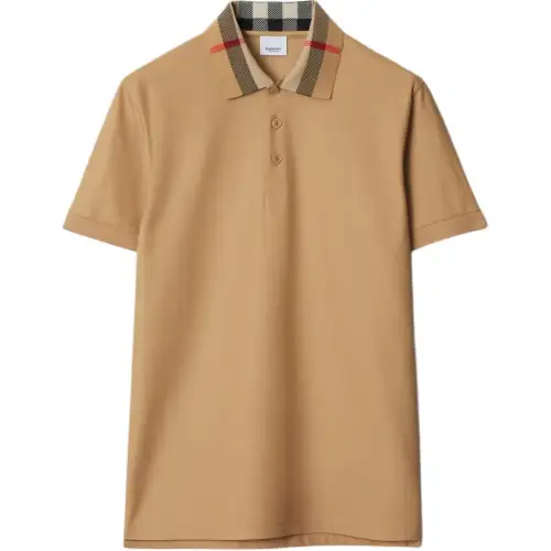 Burberry Vintage Check-detail cotton polo shirt