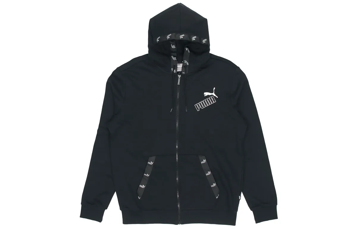 PUMA Jackets Men's Black Hooded Moderate Other