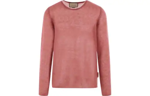 GUCCI Sweaters Men's Red Crew Neck Moderate Other