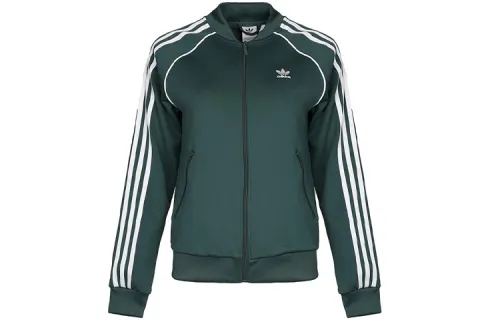 Adidas Originals SST Jackets Men's Green Baseball Collar Moderate Other