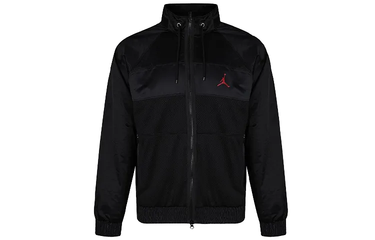 Jordan Jackets Men's Black Stand Collar Moderate Other