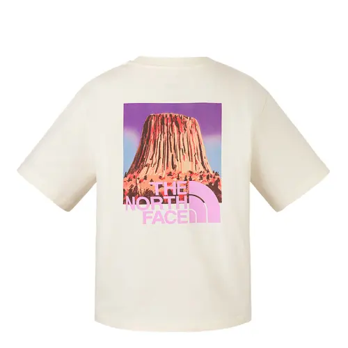 THE NORTH FACE Drop Shoulder Sleeve T Shirt Women's QLI/Dune White