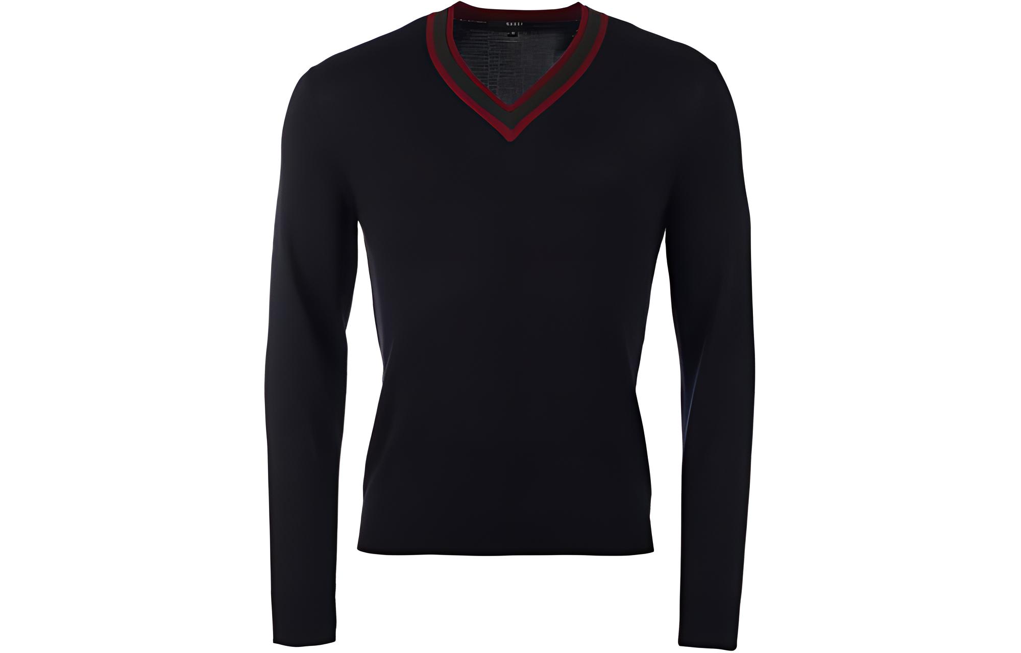 GUCCI Web Detailed V Neck Jumper