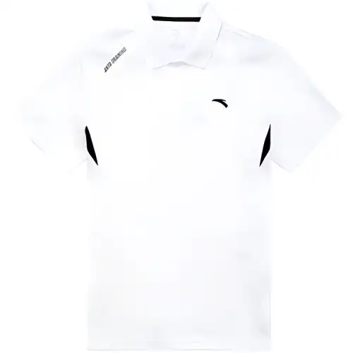 Anta Polo Shirt Men's Pure White