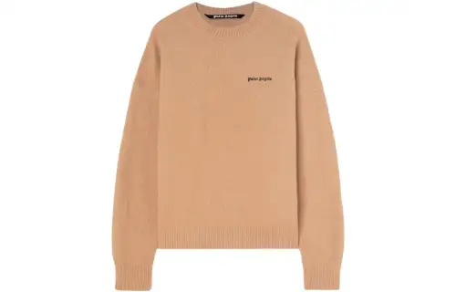 Palm Angels logo-embroidered wool-blend jumper