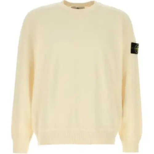 STONE ISLAND Compass-Motif Crewneck Jumper