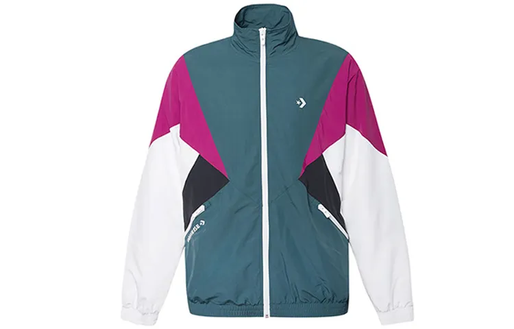 Converse Jackets Men's Stand Collar Moderate Straight Fit