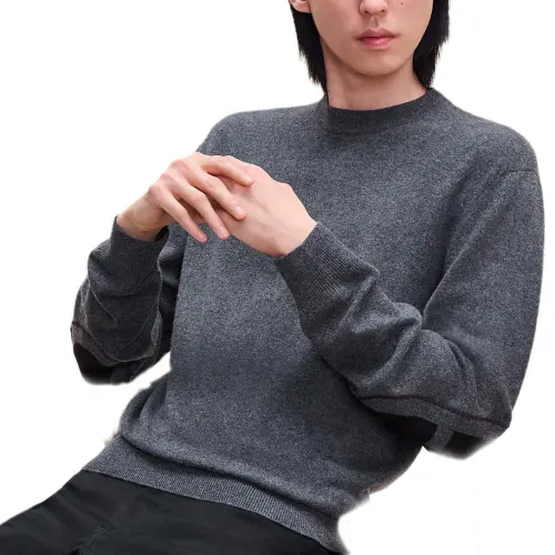 HERMES FW24 Cashmere Sweater Men's Gray