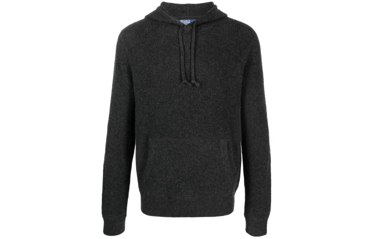 ribbed-knit cashmere hoodie