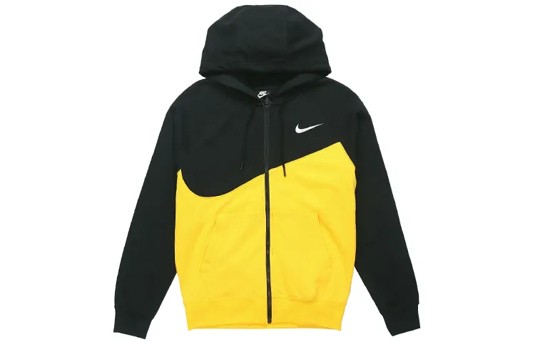 Nike Jackets Men's Black Yellow Hooded Moderate Other