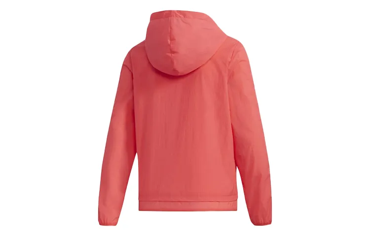 Adidas Jackets Women's Bright Pink Red Fluorescent Hooded Moderate Other