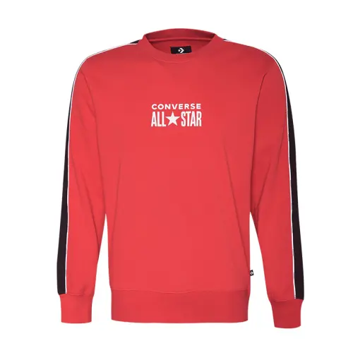 Converse Sweatshirts Men's Red Crew Neck Moderate Other