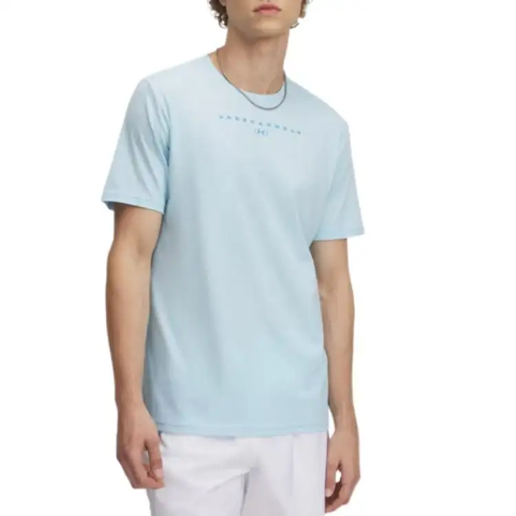 Under Armour Stacked T Shirt Men's Ether Blue