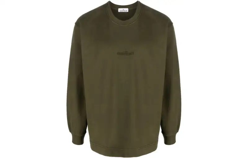 STONE ISLAND Sweaters Men's Green Crew Neck Moderate Other