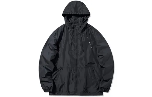 Li Ning Jackets Men's Black Hooded Moderate Other