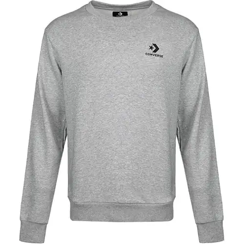 Converse Star Chevron EMB Crew Sweatshirt Men's Gray