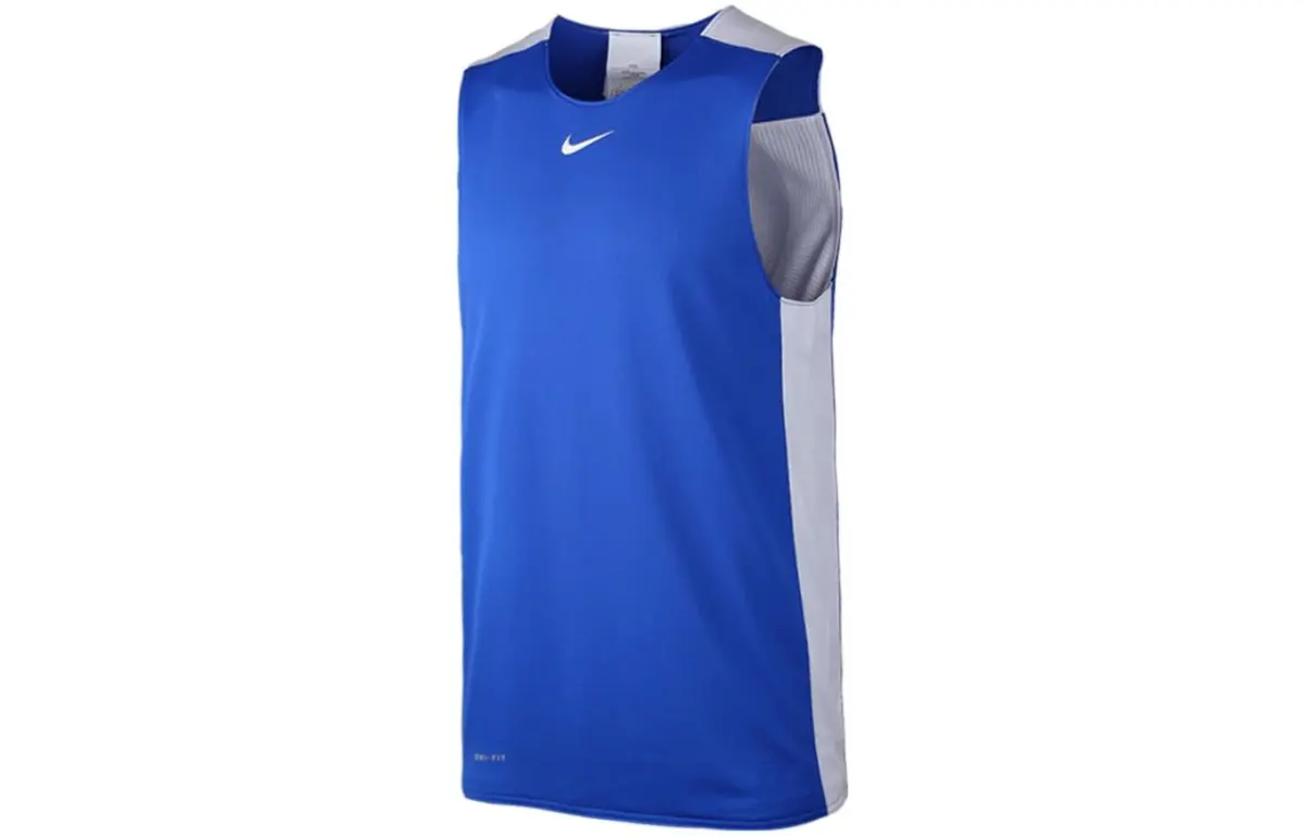 Nike Tank Tops Men's Dark Blue Crew Neck Thin Straight Fit