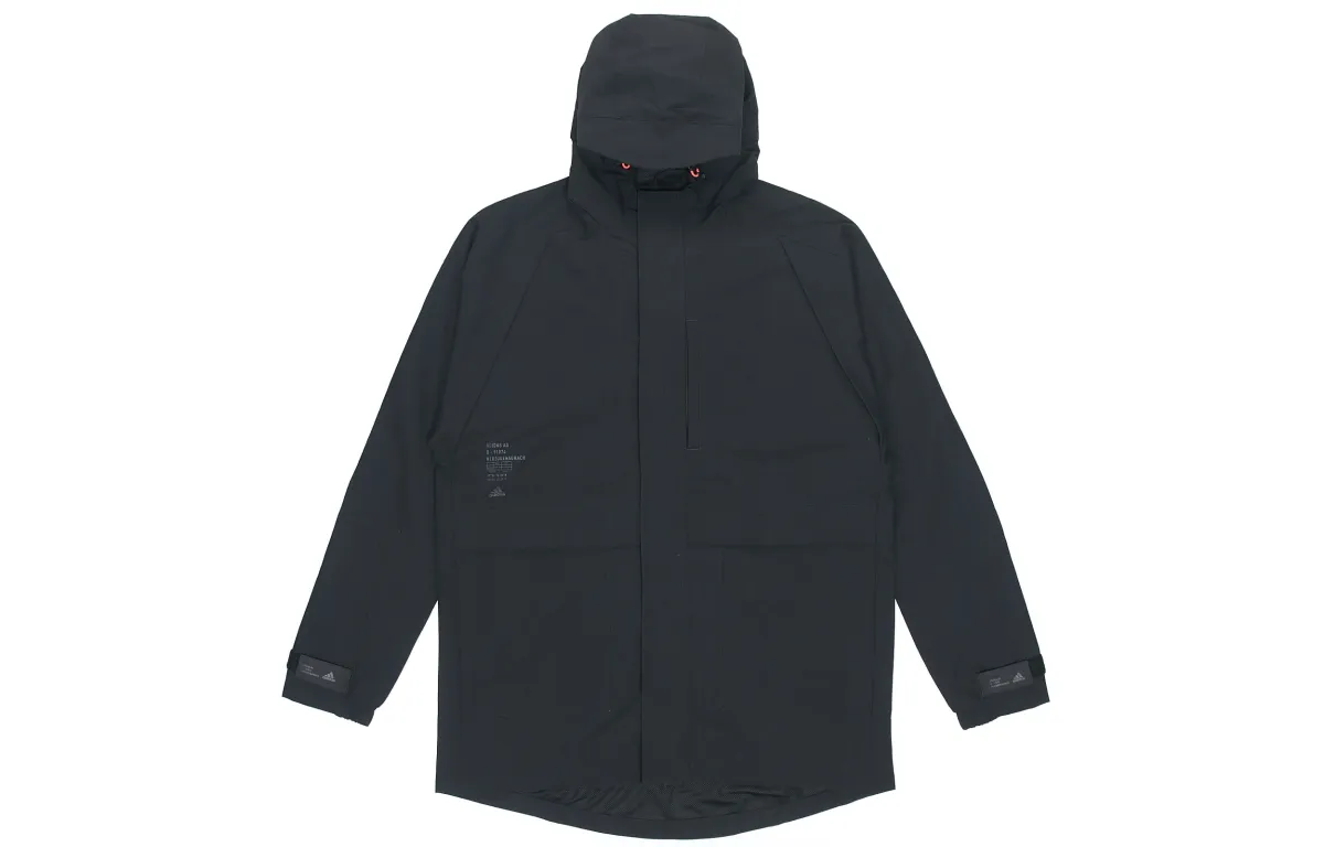 Adidas Jackets Men's Black Hooded Moderate Other