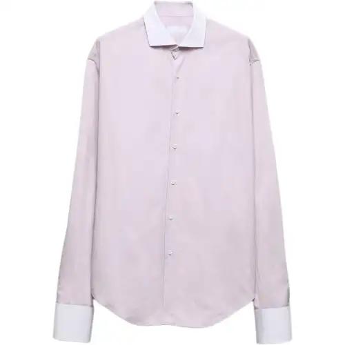PRADA Shirts Men's Light Purple Moderate