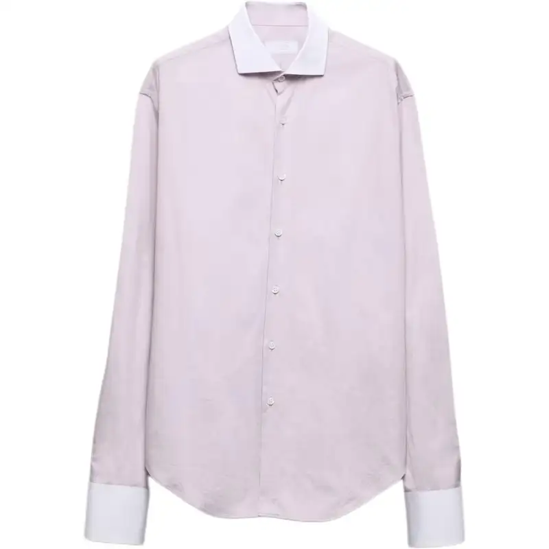 PRADA Shirts Men's Light Purple Moderate