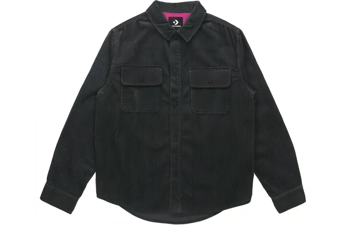 Converse Jackets Men's Black Lapel Moderate Other