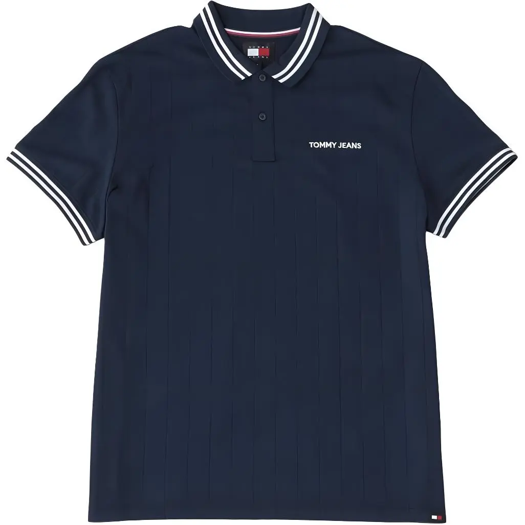 Tommy Hilfiger TJM CLASSIC VARSITY POLO Shirt Men's Marine Blue