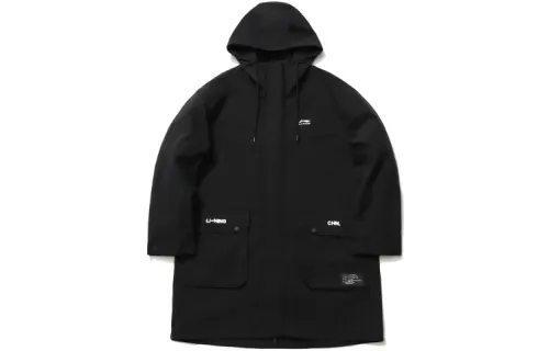 Li Ning Jackets Men's Black Hooded Moderate Other