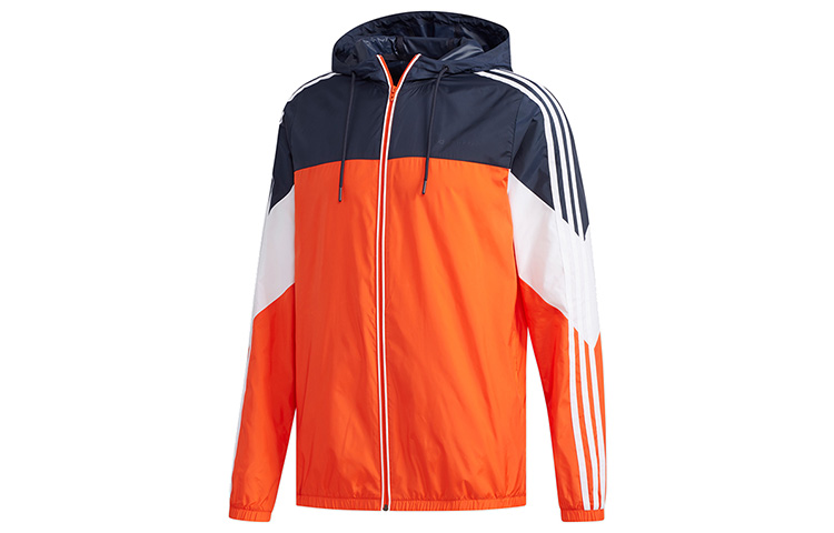 Мужская куртка adidas neo Ветровка (оранжевая) — фото 1