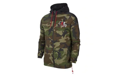 Jordan Jumpman Classics Camo Windbreaker Jacket Medium Olive