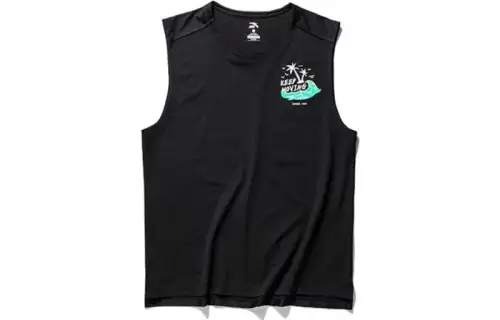 ANTA Life Collection Tank Tops Men's Black Crew Neck Straight Fit