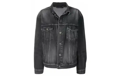 Balenciaga Jackets Unisex Gray Black Lapel Moderate Other