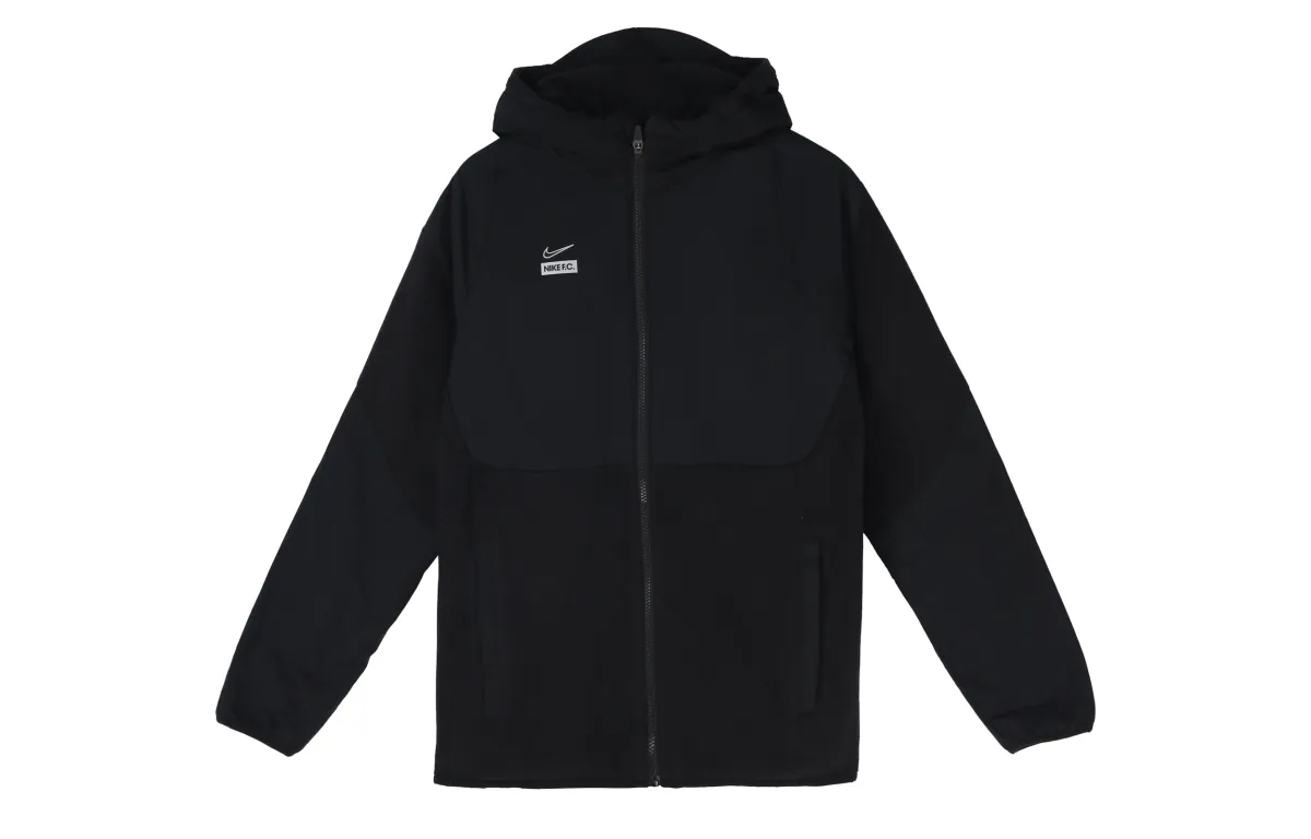 Nike Jackets Men's Black Hooded (Non-detachable) Moderate Straight Fit