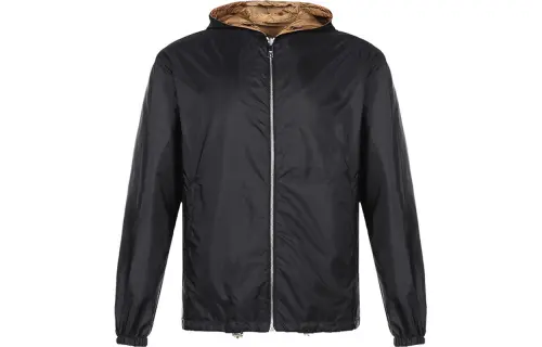 PRADA Jacket Men's Black Softwood Color